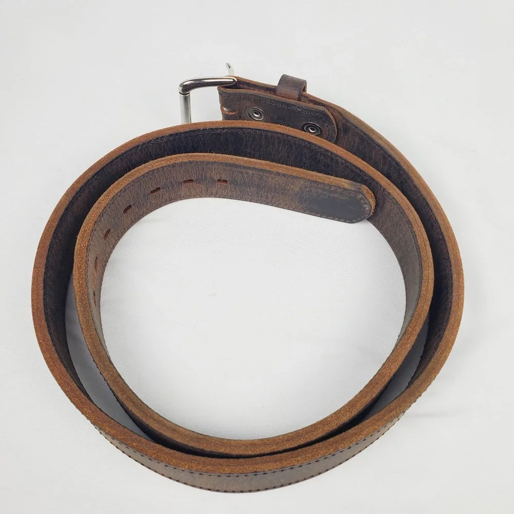 Versacarry Rancher Carry Belt Sz 46 Brown 2 Ply Buffalo Leather Heavy Duty Work